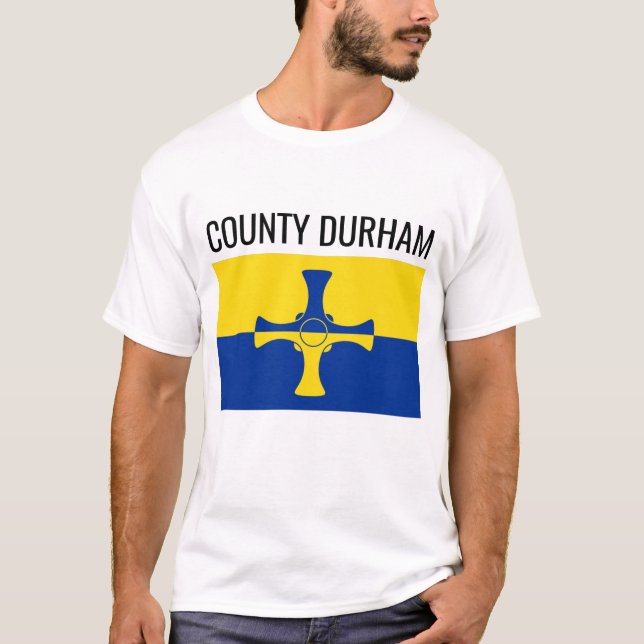 Camiseta County Durham // English County Flag (Frente)