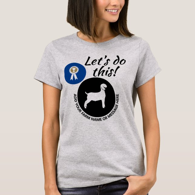 Camiseta County Fair Livcabeças Market Wether Goat (Frente)