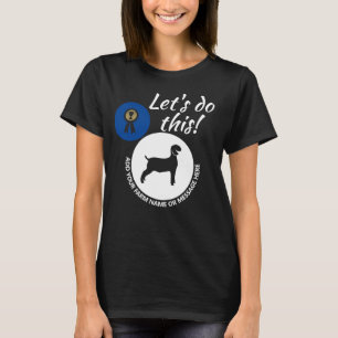 Camiseta County Fair Livcabeças Market Wether Goat Dark