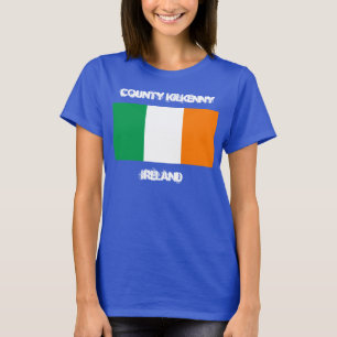 Camiseta County Kilkenny, Irlanda com bandeira irlandesa