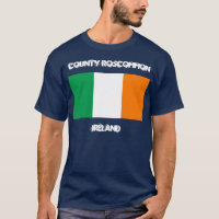 County Roscommon, Irlanda com bandeira irlandesa