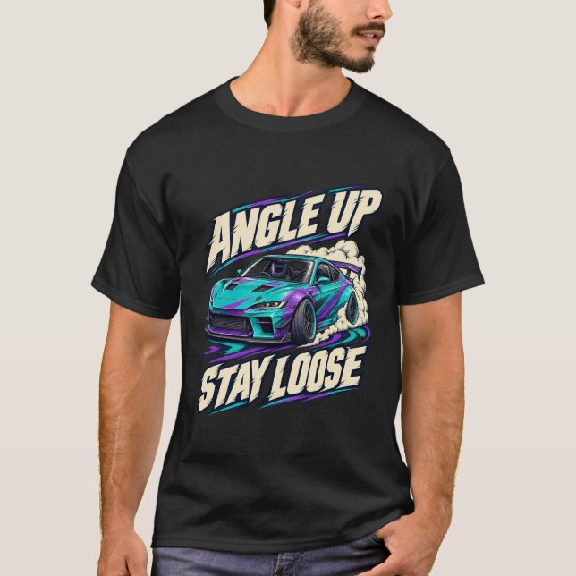 Camiseta Coupe Drift Ângulo para Cima Fique Solto (Frente)