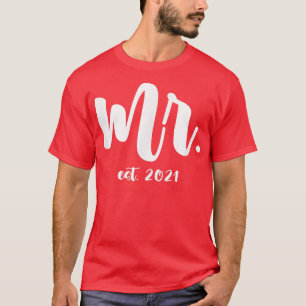 Camiseta Coupl de festa de casamento do noivo da Lua de mel