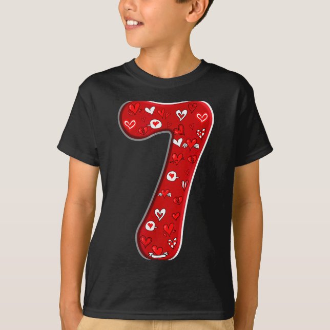 Camiseta Couple Costume Duo 67 Meme Six Seven Number 7 Vale (Frente)