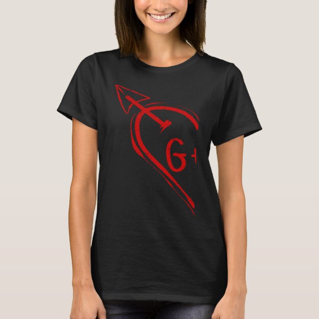 Camiseta Couple Valentine Heart for Her G 2023 Happy Valent (Frente)