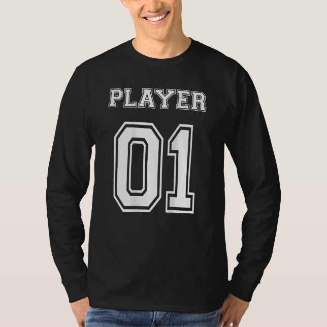 Camiseta Couples Gamer Gaming Player 01 Print on back King (Frente)