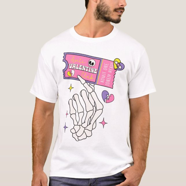 Camiseta Coupon Anti Valentine Club (Frente)