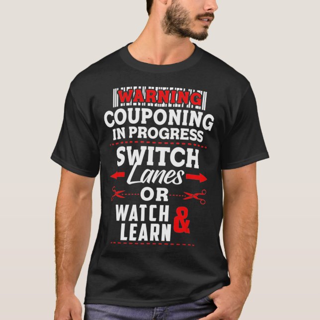 Camiseta Coupon de Acoplamento em Andamento Comprando Prese (Frente)