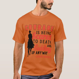 Camiseta Courage Saddle Up Horse Cowboy Vintage