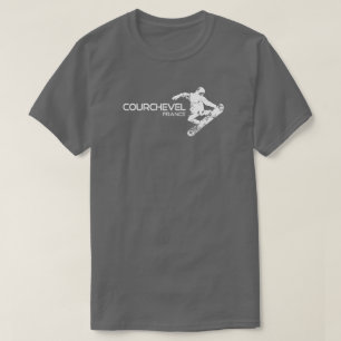 Camiseta Courchevel France Snowboarder