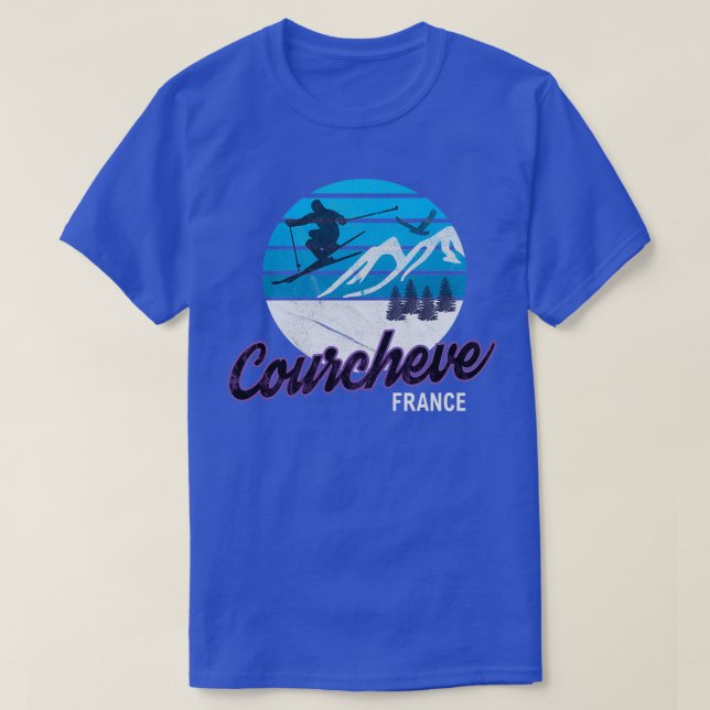 Camiseta Courchevel Les Trois Valles Alpes Franceses Ski (Frente do Design)