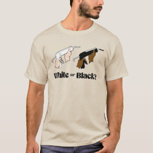 Camiseta Couro Branco ou Couro Preto