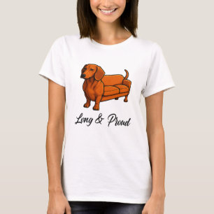Camiseta Couro De Cachorro Longo E Orgulhoso