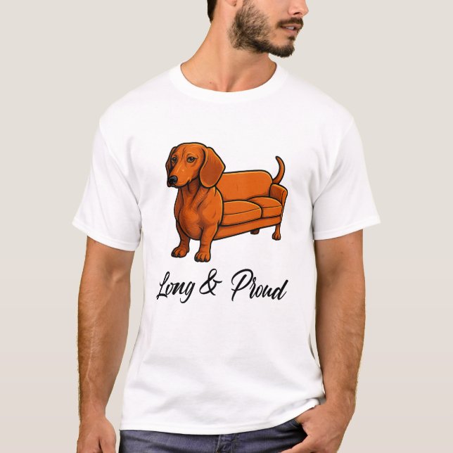 Camiseta Couro De Cachorro Longo E Orgulhoso (Frente)