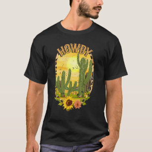 Camiseta Couro de Vaca Texas Cacto Serape Ocidente Rodeio P
