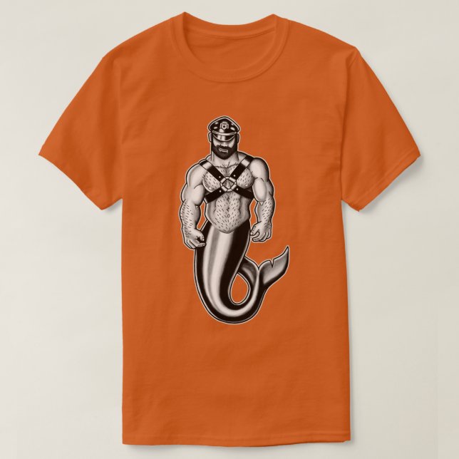Camiseta Couro Muscular Merman (Frente do Design)