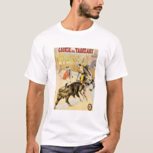 Camiseta Course De Taureaux Vintage 1907 Bull Fighting Ad P