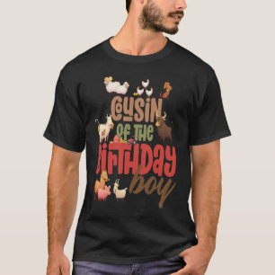 Camiseta Cousin Barn Animal Fazenda País Tripulação de Aniv