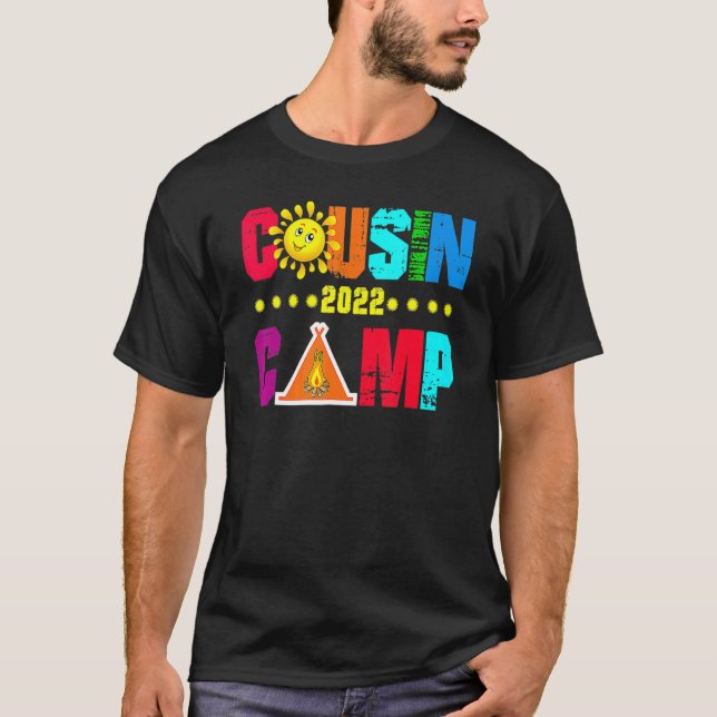Camiseta Cousin Camp 2022 Cousin Tribe Vacation 4 (Frente)
