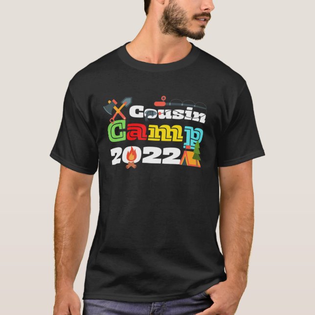 Camiseta Cousin Camp 2022 Tribe Legal Tribe Vacation Reunio (Frente)