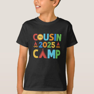 Camiseta Cousin Camp 2025 Caça de férias de verão para equi