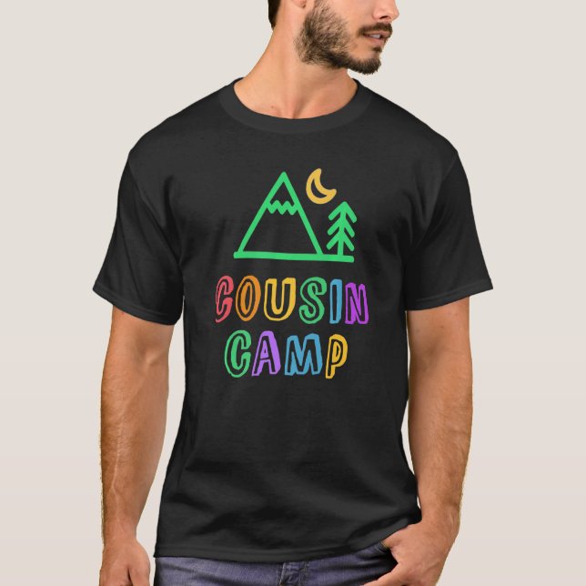 Camiseta Cousin Camp Mountain Forest Best Summer Ever Campi (Frente)