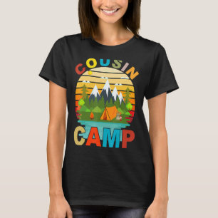 Camiseta Cousin Camp Tribe Vacage Reunion Crew Camping Ou