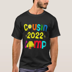 Camiseta Cousin Camping Crew 2022 Vacation Reunion Family T