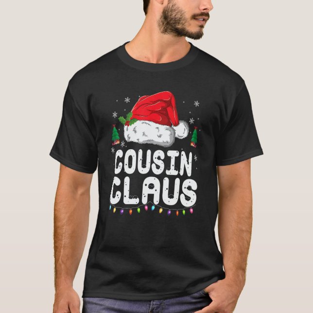 Camiseta Cousin Claus  Christmas Pajama Family Matching Xma (Frente)