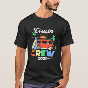 Camiseta Cousin Crew 2021 Summer Vacation Beach Lover Match