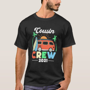 Camiseta Cousin Crew 2021 Summer Vacation Beach Matching Fa