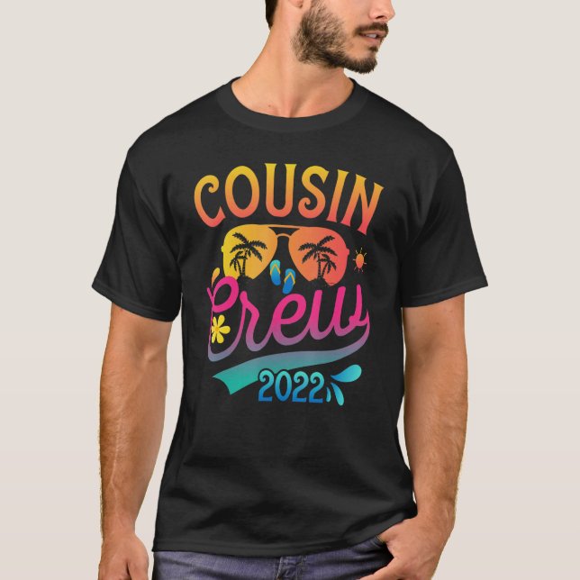 Camiseta Cousin Crew 2022 Summer Vacation Cam (Frente)
