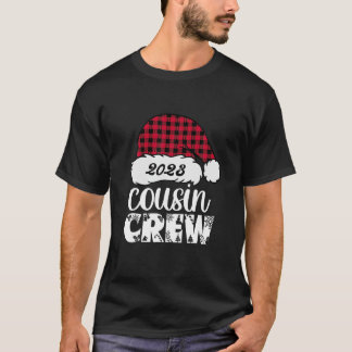 Camiseta Cousin Crew 2023 da Família Matching de Natal Buff