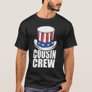 Camiseta Cousin Crew 4 de julho Matador da Família Hat do T