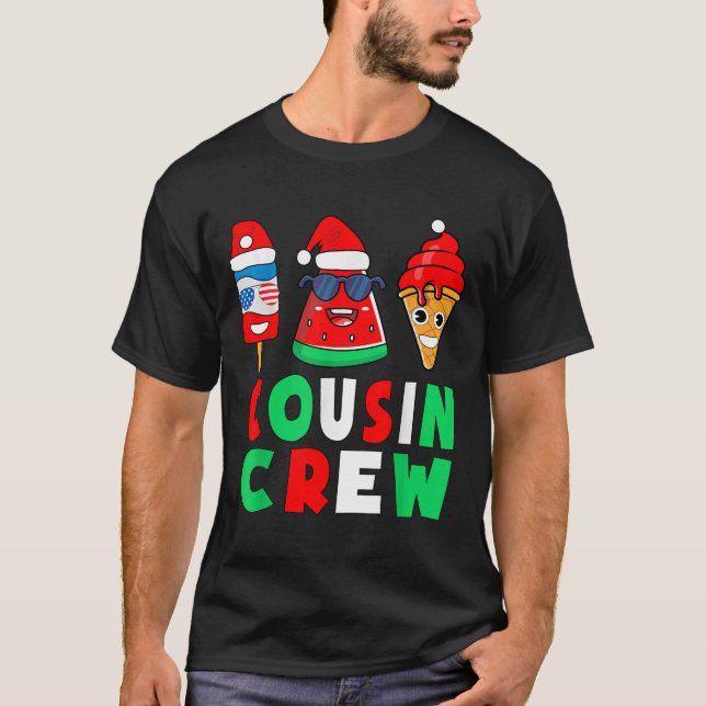 Camiseta Cousin Crew Christmas In July Squad Pajamas Matchi (Frente)