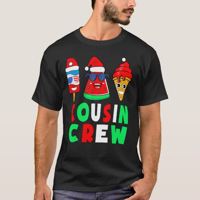 Camiseta Cousin Crew Christmas In July Squad Pajamas Matchi (Frente)