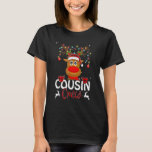 Camiseta Cousin Crew Christmas Reindeer Santa Hat Match<br><div class="desc">Cousin Crew Christmas Reindeer Santa Hat Matando Pajama</div>