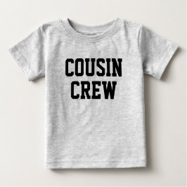Camiseta Cousin Crew | Crianças de Correspondência Preta