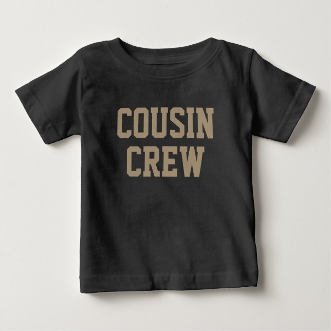 Camiseta Cousin Crew | Crianças Marrons Sombreadas (Frente)