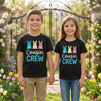 Camiseta Cousin Crew Easter Bunny Boys Kids Family Shirt