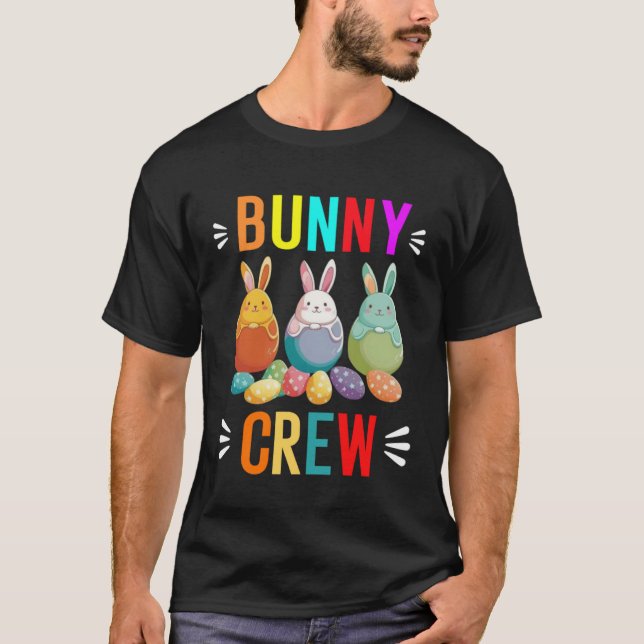 Camiseta Cousin crew easter bunny family matching toddler b (Frente)