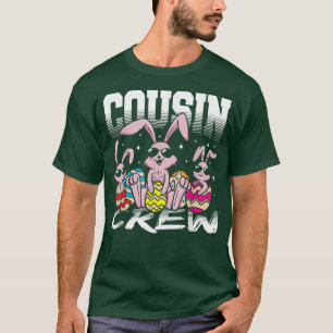 Camiseta Cousin Crew Easter Day Bunny Eggs Matching Family