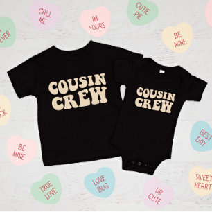 Camiseta Cousin Crew Família Beige Matching