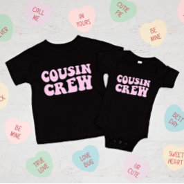 Camiseta Cousin Crew | Família de Correspondência Rosa