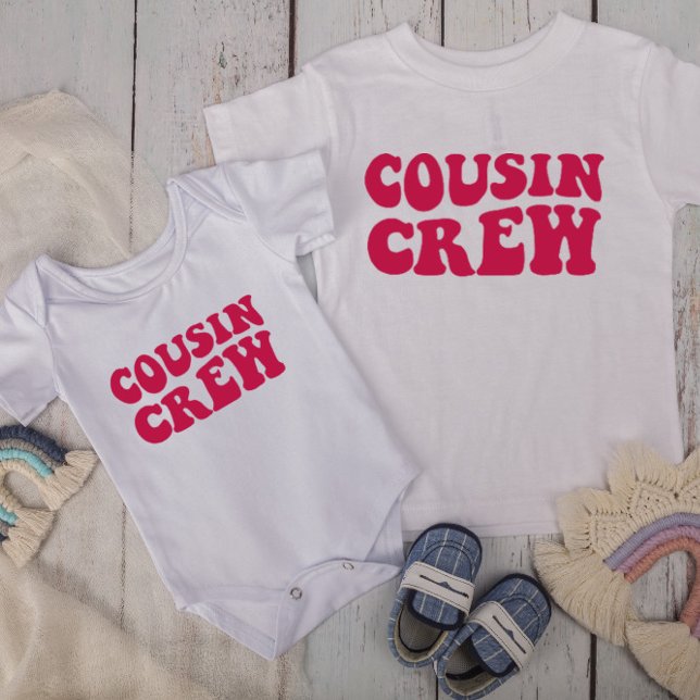 Camiseta Cousin Crew | Família Fuchsia Matching (Criador carregado)