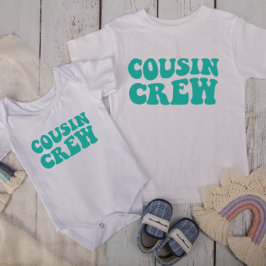Camiseta Cousin Crew | Família Teal Matching