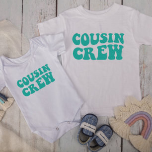 Camiseta Cousin Crew   Família Teal Matching