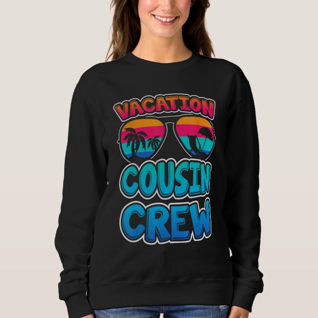 Camiseta Cousin Crew Family Summer Vacation Retro Apparel F (Frente)