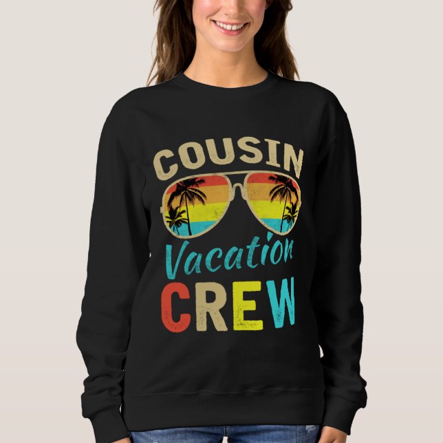 Camiseta Cousin Crew Family Vacation Summer Vacation Beach  (Frente)