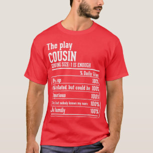 Camiseta Cousin Crew Fatos Nutricionais da Prima